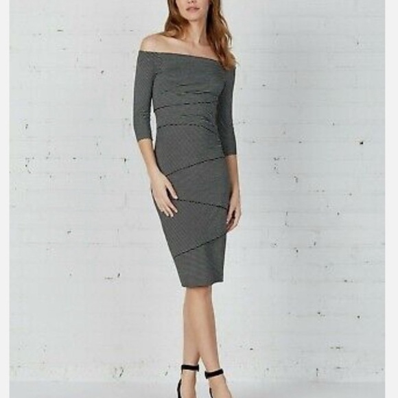 Bailey 44 Tiered Bandage Dress Womens Size Small Black White - Picture 1 of 11